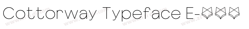 Cottorway Typeface E字体转换
